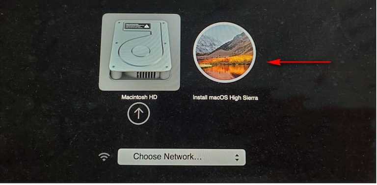 boot mac from high sierra usb