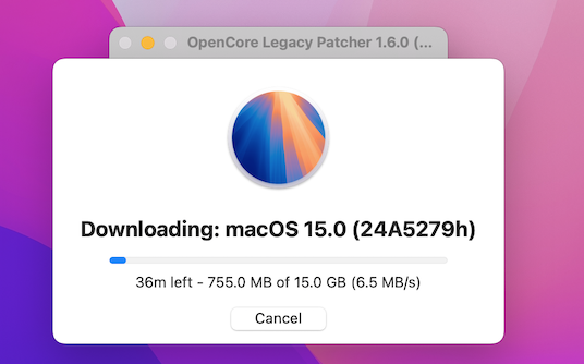 downloading macos sequoia