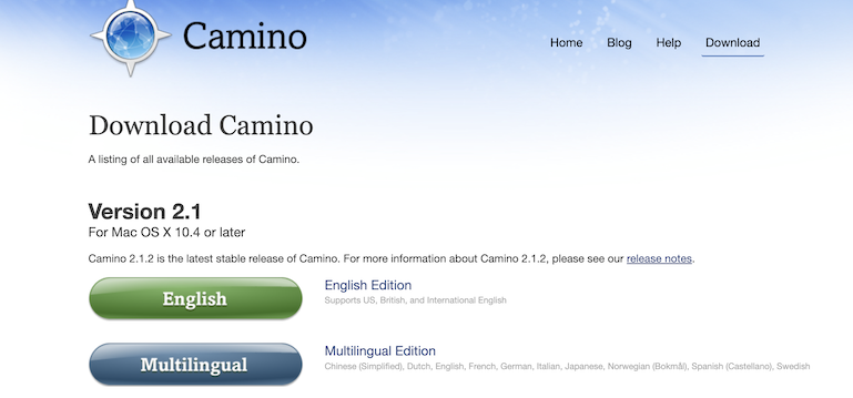 camino browser mac