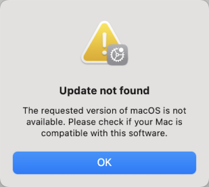 macos not available