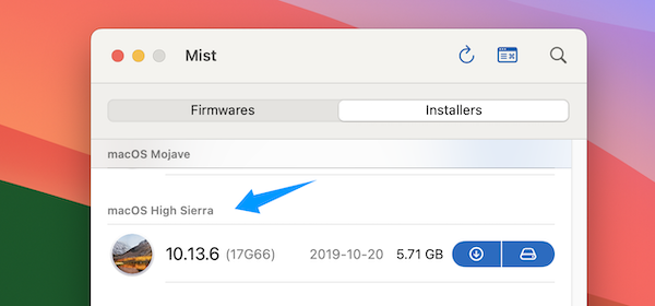 mist download high sierra